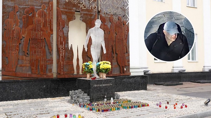 Вандал, сломавший памятник Героям Небесной Сотни в Житомире, задержан